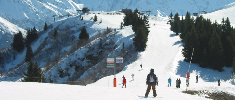 Skiing in Megève