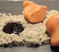 Try the signature 'moon rocks' dipped in sesame 'sand'
