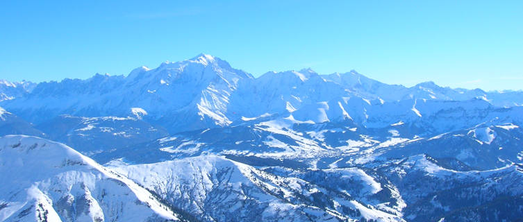 Mont Blanc from La Clusaz