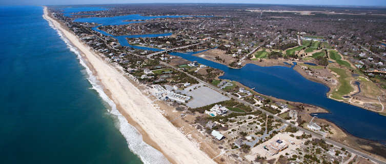 Aerial view of The Hamptons, Long Island, New York