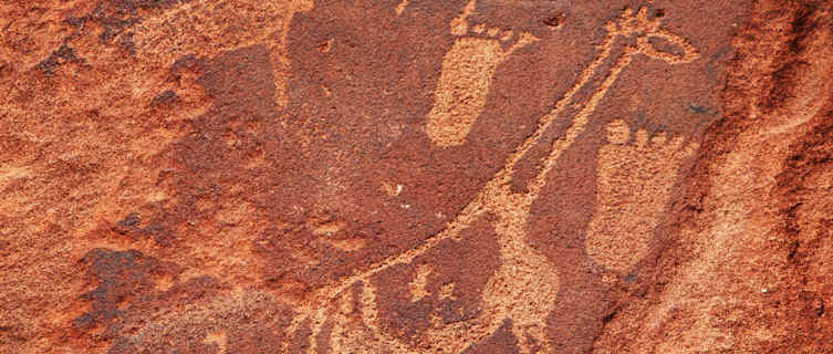 Ancient petroglyphs, Namibia