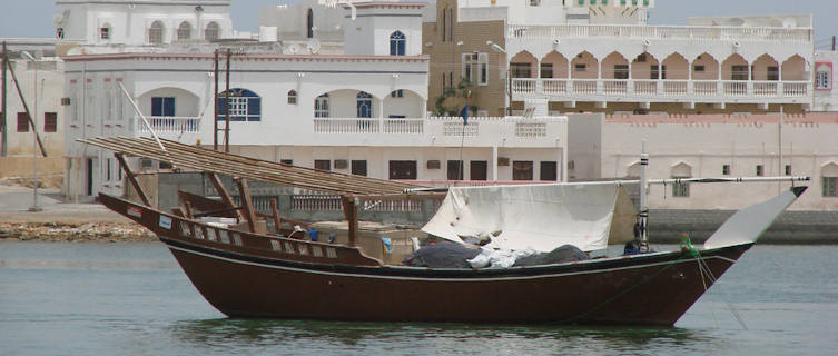 Boat in Oman capital Muscat