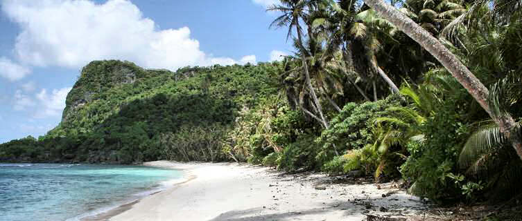 Deserted beach, Micronesia