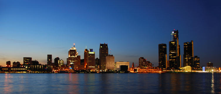 Detroit Skyline, Michigan