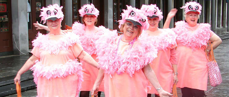 Dress up for Mardi Gras in New Orleans, Louisiana