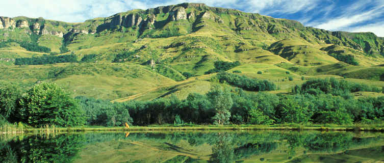 Go hiking in the Drakensburg Mountains in South Africa