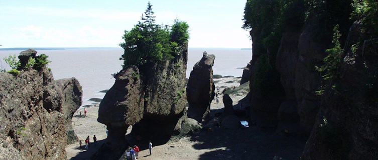 Hopewell Rocks at low tide, Bay of Fundy, New Brunswick