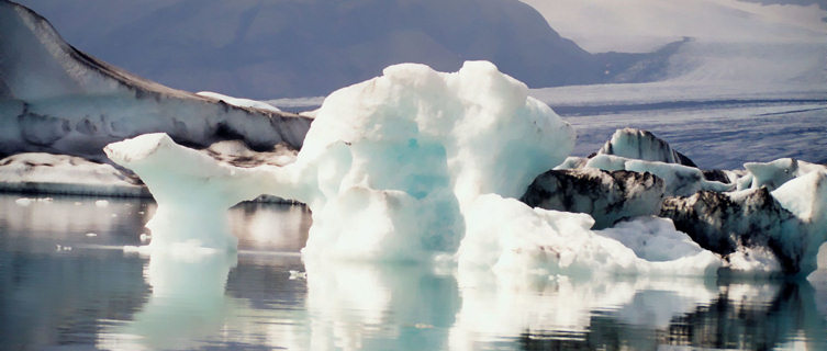 Icebergs in southern Iceland