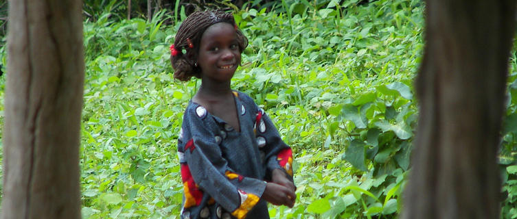 Little girl in Guinea-Bissau