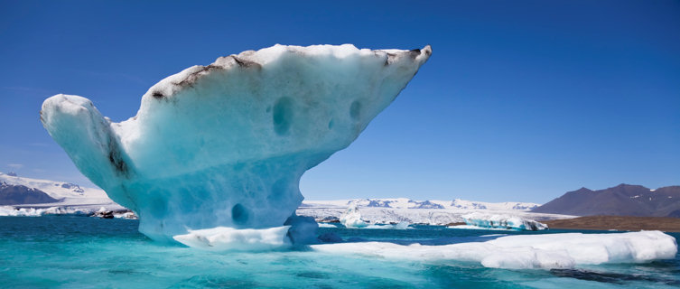 Melting iceberg on the Lagoon, Jokulsarlon, Iceland