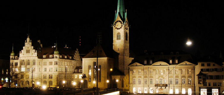 One of Zurich's clocktowers, Switzerland