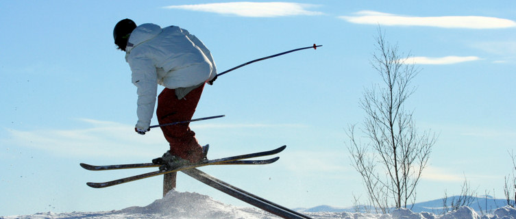 Skier in action in Geilo