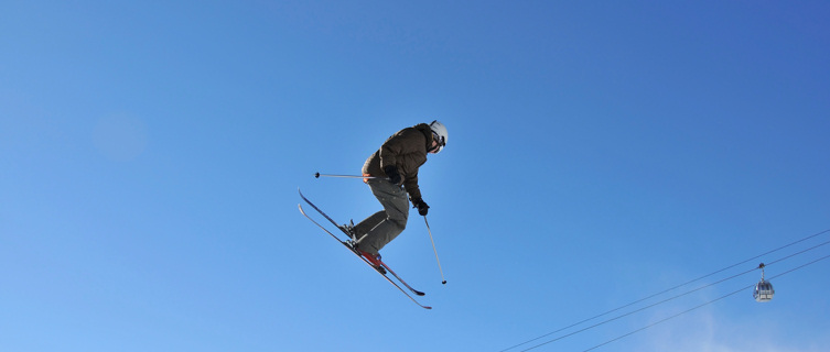 Skier in action in Verbier