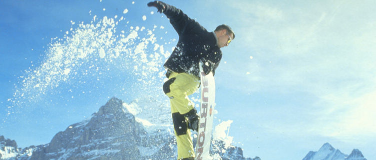 Snowboard in Grindelwald