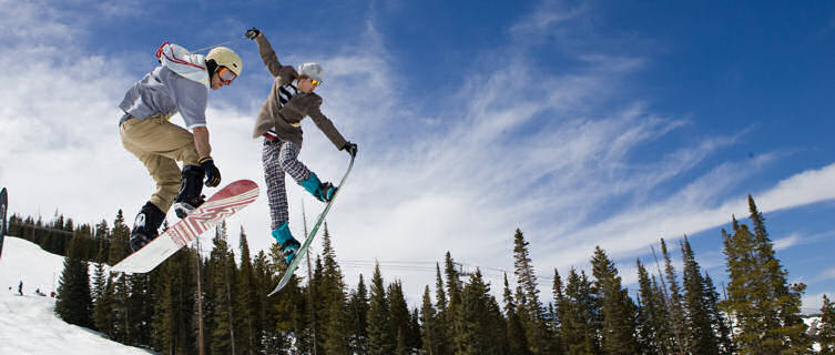 Snowboarding in Aspen