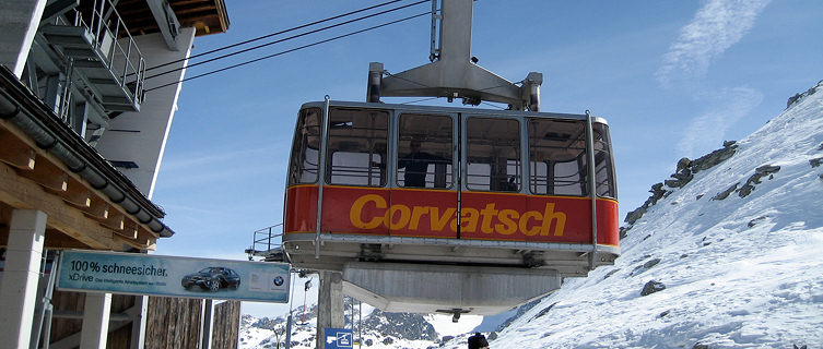 St Moritz cable car