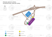 Penang International Airport map