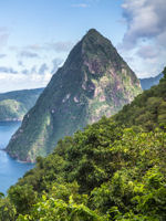 Hike the forbidding slopes of the Pitons