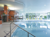 Go for a relaxing dip in the pool after a strenuous day of activities.